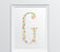 Monogram Wall Art Letters, Coral Floral Roses-Set of 1-Andaz Press-G-