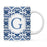 Moroccan Monogram Ceramic Coffee Mug-Set of 1-Andaz Press-Letter A-