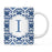 Moroccan Monogram Ceramic Coffee Mug-Set of 1-Andaz Press-Letter A-