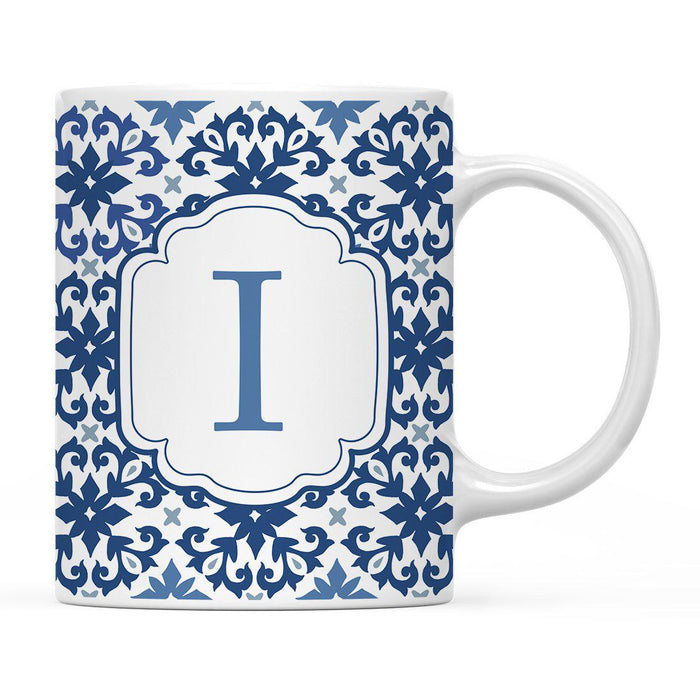 Moroccan Monogram Ceramic Coffee Mug-Set of 1-Andaz Press-Letter A-