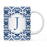 Moroccan Monogram Ceramic Coffee Mug-Set of 1-Andaz Press-Letter A-