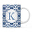 Moroccan Monogram Ceramic Coffee Mug-Set of 1-Andaz Press-Letter A-