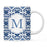Moroccan Monogram Ceramic Coffee Mug-Set of 1-Andaz Press-Letter A-