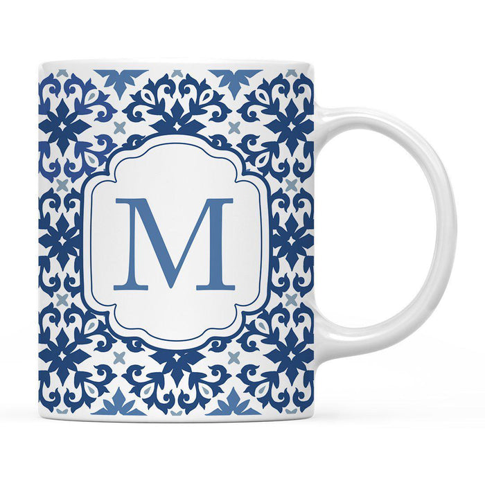 Moroccan Monogram Ceramic Coffee Mug-Set of 1-Andaz Press-Letter A-
