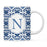 Moroccan Monogram Ceramic Coffee Mug-Set of 1-Andaz Press-Letter A-