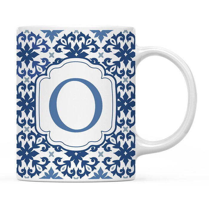 Moroccan Monogram Ceramic Coffee Mug-Set of 1-Andaz Press-Letter A-