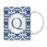 Moroccan Monogram Ceramic Coffee Mug-Set of 1-Andaz Press-Letter A-