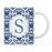 Moroccan Monogram Ceramic Coffee Mug-Set of 1-Andaz Press-Letter A-