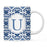 Moroccan Monogram Ceramic Coffee Mug-Set of 1-Andaz Press-Letter A-