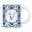 Moroccan Monogram Ceramic Coffee Mug-Set of 1-Andaz Press-Letter A-