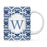 Moroccan Monogram Ceramic Coffee Mug-Set of 1-Andaz Press-Letter A-