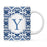 Moroccan Monogram Ceramic Coffee Mug-Set of 1-Andaz Press-Letter A-