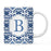 Moroccan Monogram Ceramic Coffee Mug-Set of 1-Andaz Press-Letter A-