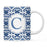 Moroccan Monogram Ceramic Coffee Mug-Set of 1-Andaz Press-Letter A-