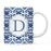 Moroccan Monogram Ceramic Coffee Mug-Set of 1-Andaz Press-Letter A-