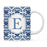 Moroccan Monogram Ceramic Coffee Mug-Set of 1-Andaz Press-Letter A-