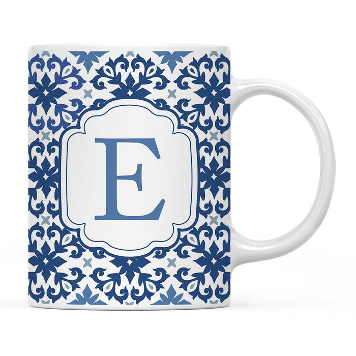 Moroccan Monogram Ceramic Coffee Mug-Set of 1-Andaz Press-Letter A-