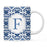 Moroccan Monogram Ceramic Coffee Mug-Set of 1-Andaz Press-Letter A-