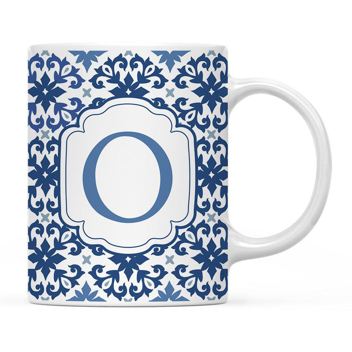 Moroccan Monogram Ceramic Coffee Mug-Set of 1-Andaz Press-Letter O-