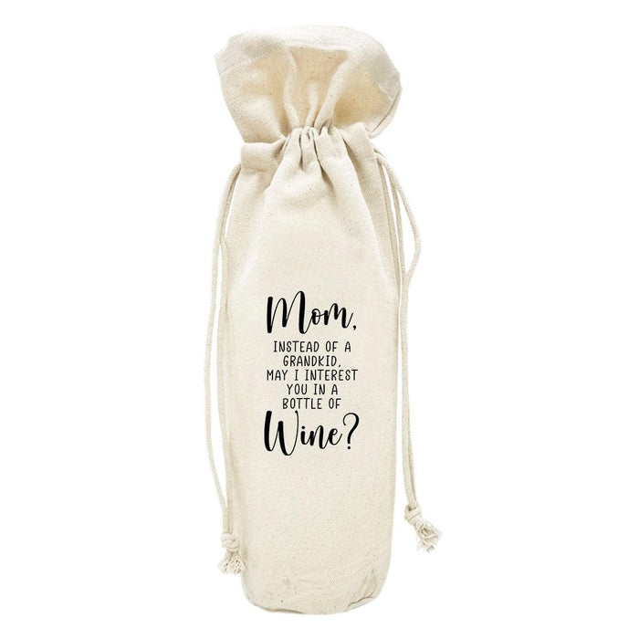Mother's Day Canvas Wine Bag-Set of 1-Andaz Press-The Good Shit Happy Mother's Day-
