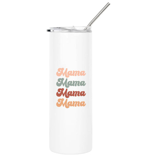 Mother's Day Skinny Tumbler with Lid and Straw - Stainless Steel Insulated Tumbler-Set of 1-Andaz Press-Boho Mama-