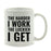 Motivational Coffee Mug-Set of 1-Andaz Press-The Harder I Work The Luckier I Get-