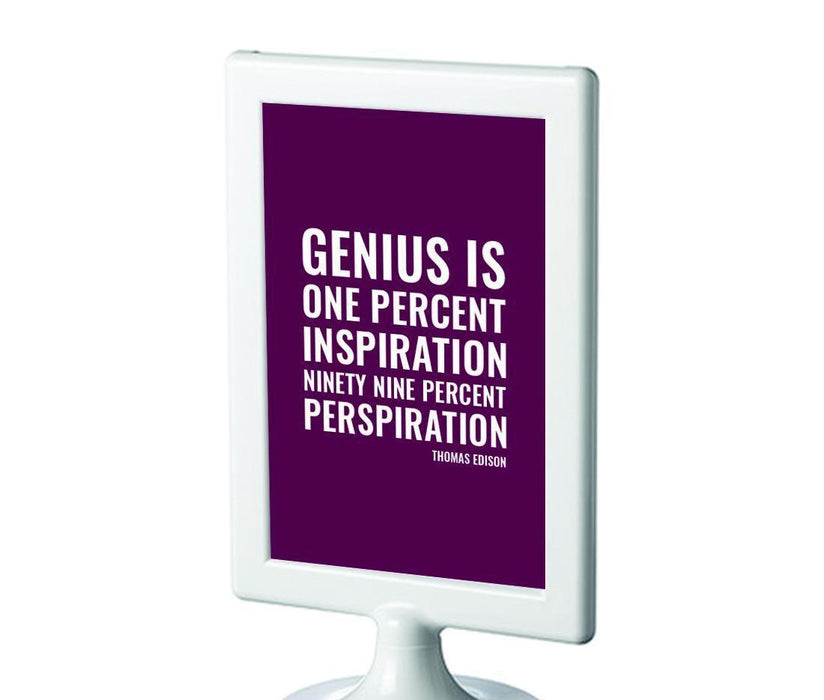 Motivational Framed Desk Art, Inspirational Quotes for Home Office-Set of 1-Andaz Press-Do The Work Be The Prize-