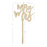 Mr and Mrs Laser Cut Wood Cake Topper-Set of 1-Andaz Press-Natural-