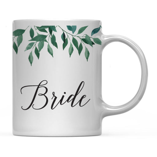 Natural Greenery Green Leaves Wedding Coffee Mug-Set of 1-Andaz Press-Bride-
