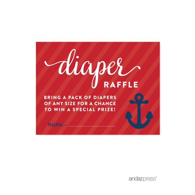Nautical Baby Shower Games & Fun Activities-Set of 1-Andaz Press-Diaper Thoughts-