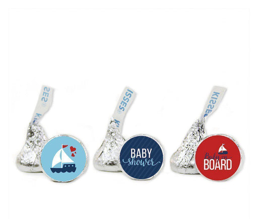 Nautical Baby Shower Hershey's Kisses Favor Labels-Set of 216-Andaz Press-Party-