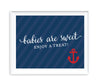 Nautical Baby Shower Table Party Signs-Set of 1-Andaz Press-Babies Are Sweet, Enjoy A Treat-