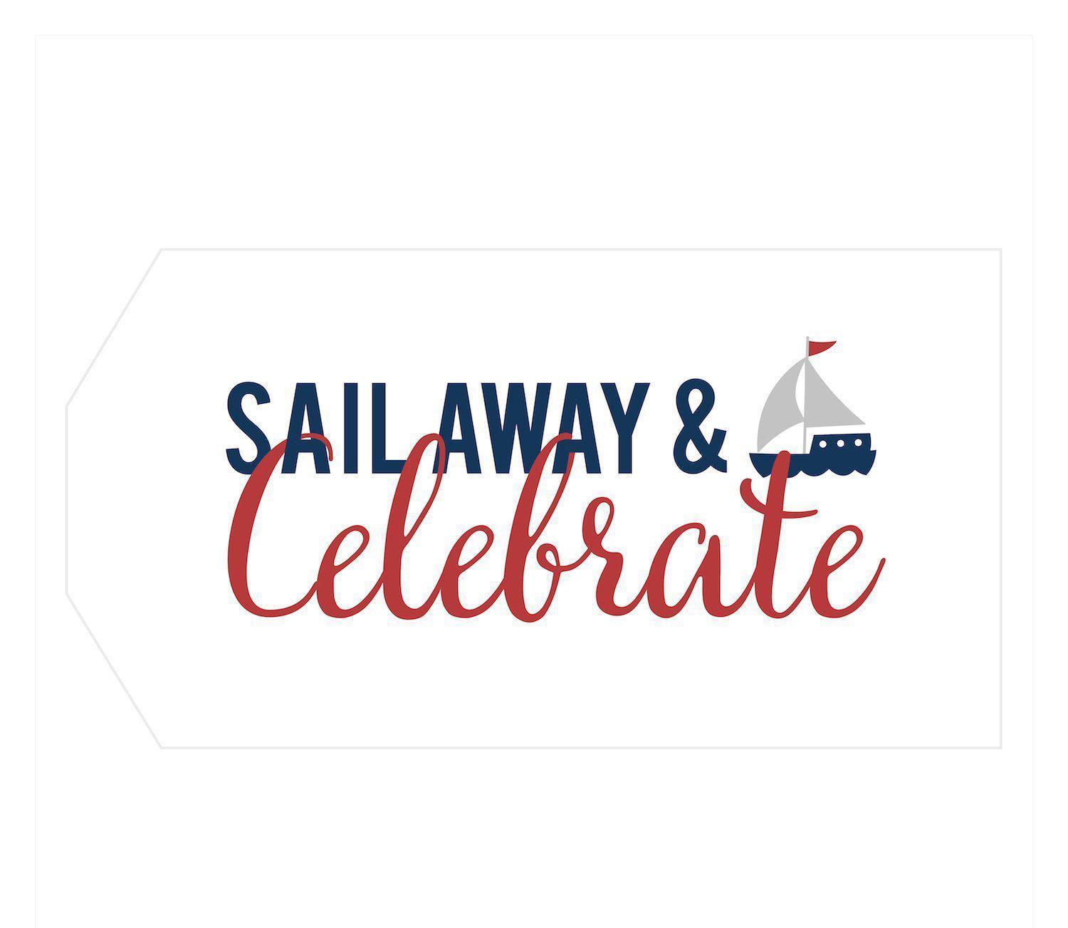 Nautical Birthday Sail Away & Celebrate Classic Gift Tags-Set of 12-Andaz Press-