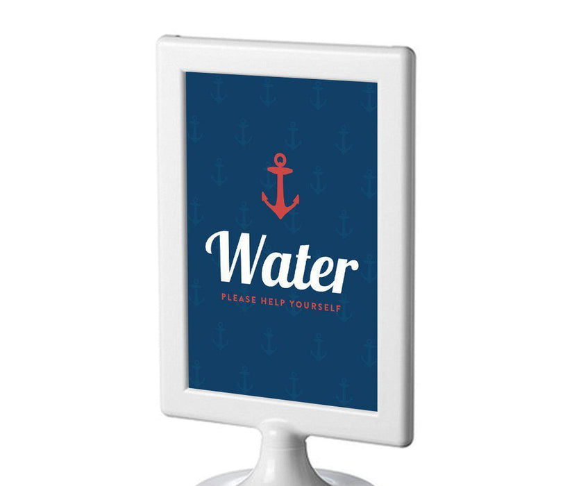 Nautical Ocean Adventure Wedding Framed Party Signs-Set of 1-Andaz Press-Water-