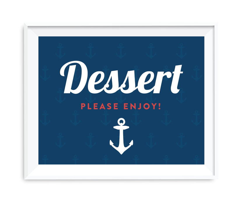 Nautical Ocean Adventure Wedding Party Signs-Set of 1-Andaz Press-Mr. & Mrs.-