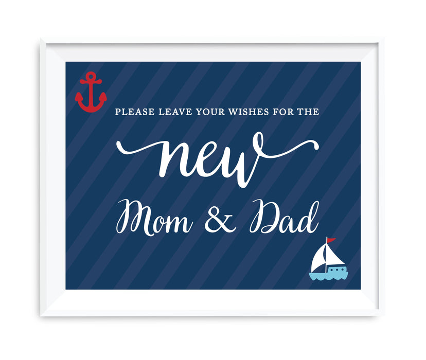 Nautical Theme Table Party Signs-Set of 1-Andaz Press-Thank You For Celebrating With Us!-