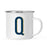 Navy Blue Faux Gold Glitter Monogram Campfire Coffee Mug-Set of 1-Andaz Press-A-