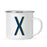Navy Blue Faux Gold Glitter Monogram Campfire Coffee Mug-Set of 1-Andaz Press-A-