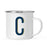 Navy Blue Faux Gold Glitter Monogram Campfire Coffee Mug-Set of 1-Andaz Press-C-