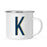 Navy Blue Faux Gold Glitter Monogram Campfire Coffee Mug-Set of 1-Andaz Press-K-