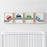 Nursery Boys Room Wall Art, Colorful Cars Theme-Set of 4-Andaz Press-