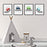 Nursery Boys Room Wall Art, Colorful Cars Theme-Set of 4-Andaz Press-
