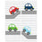 Nursery Boys Room Wall Art, Colorful Cars Theme-Set of 4-Andaz Press-