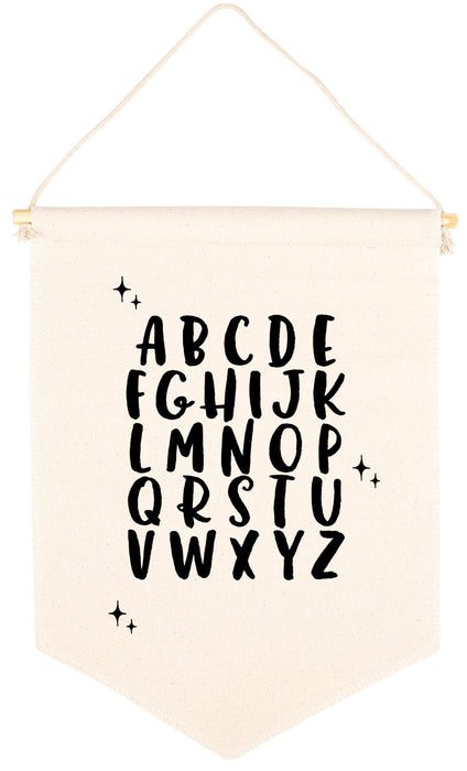 Nursery Canvas Tapestry Wall Hanging Banner - 20 Designs-Set of 1-Andaz Press-Kid, You'll Move Mountains-