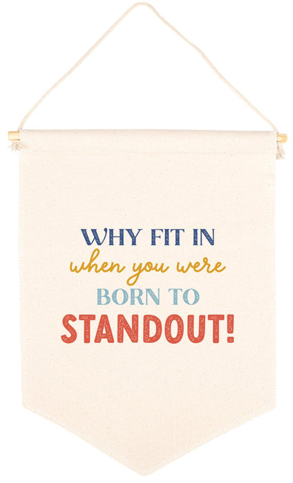 Nursery Canvas Tapestry Wall Hanging Banner - 20 Designs-Set of 1-Andaz Press-Born To Standout-