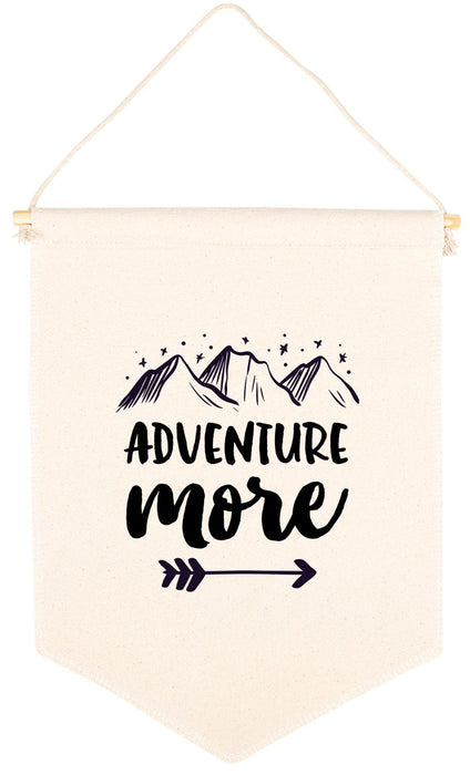 Nursery Canvas Tapestry Wall Hanging Banner - 35 Designs-Set of 1-Andaz Press-Adventure More-