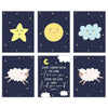 Nursery Room Wall Art, Galaxy Sheep, Before I Formed You in The Womb I Knew You, Before You were Born I Set You Apart-Set of 6-Andaz Press-