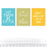 Nursery Room Wall Art, Modern Spring Theme, Let Them Be Little, Don't Grow Up-Set of 3-Andaz Press-