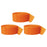 Orange Crepe Paper Streamer Hanging Decorative Kit-Set of 3-Andaz Press-