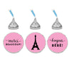 Paris Bonjour Bebe Girl Baby Shower Hershey's Kisses Stickers-Set of 216-Andaz Press-